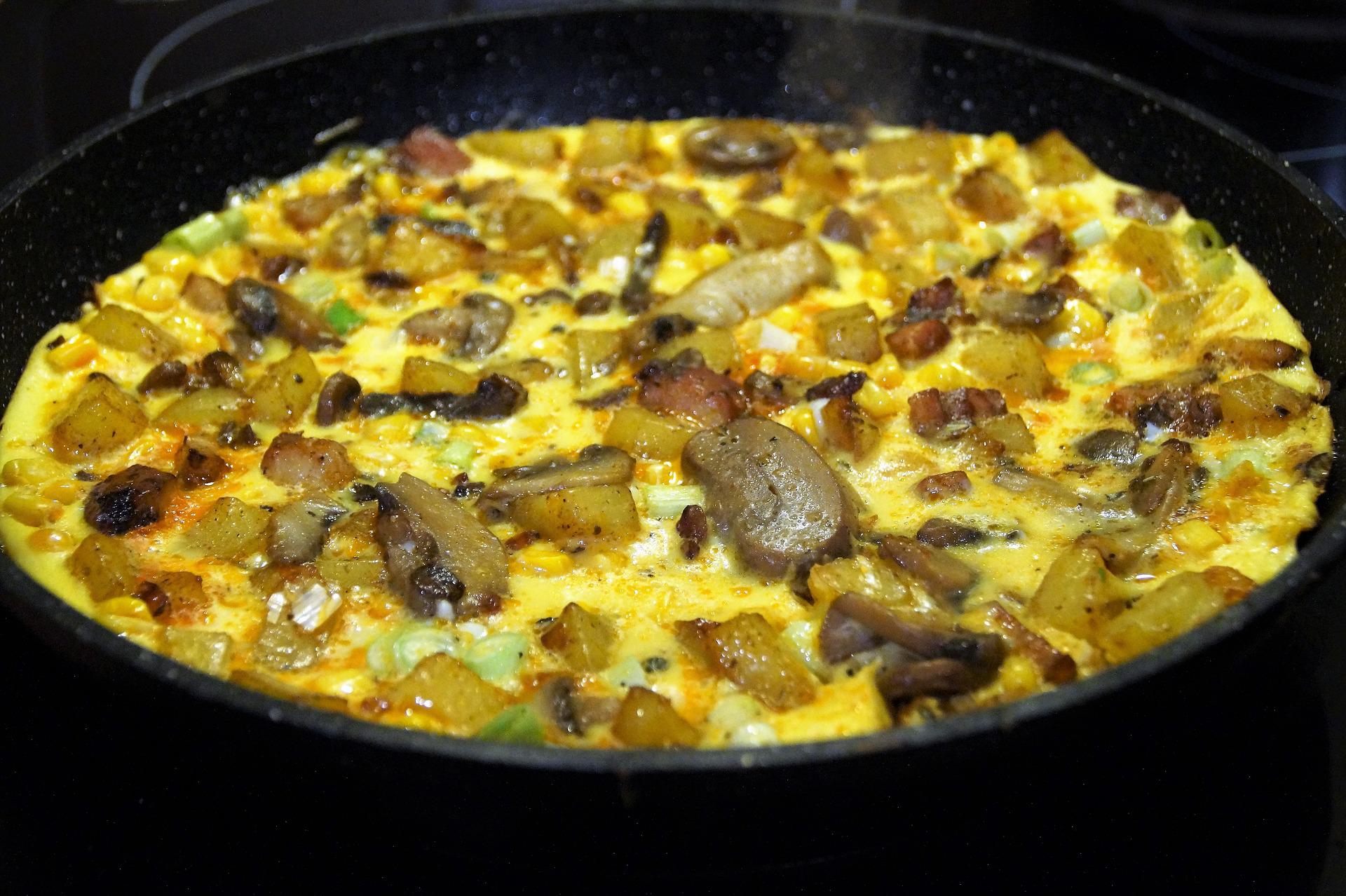 frittata ai funghi ricetta veloce gustosa