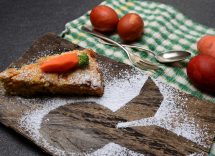 torta carote e nocciole con cioccolato fondente