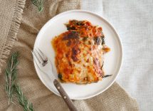 lasagne vegane zucca e carne vegetale