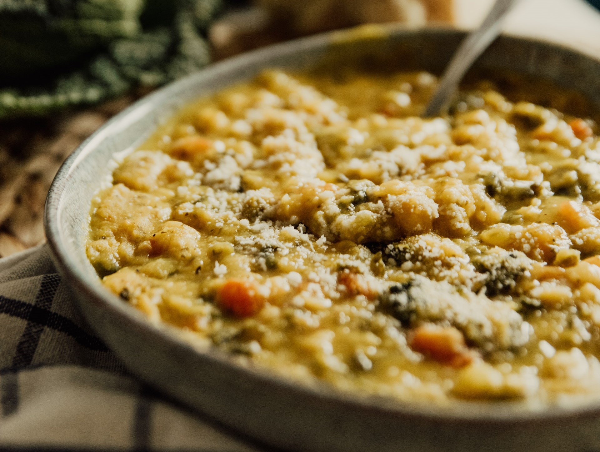 minestrone autunnale ricotta verdura legumi