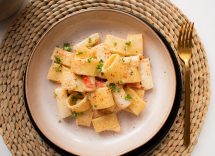 paccheri pasticciati zucca olive capperi