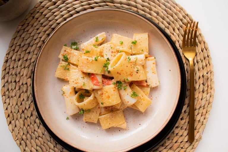 paccheri pasticciati zucca olive capperi