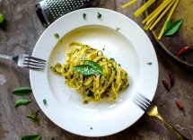 pasta seppie e pesto ricetta