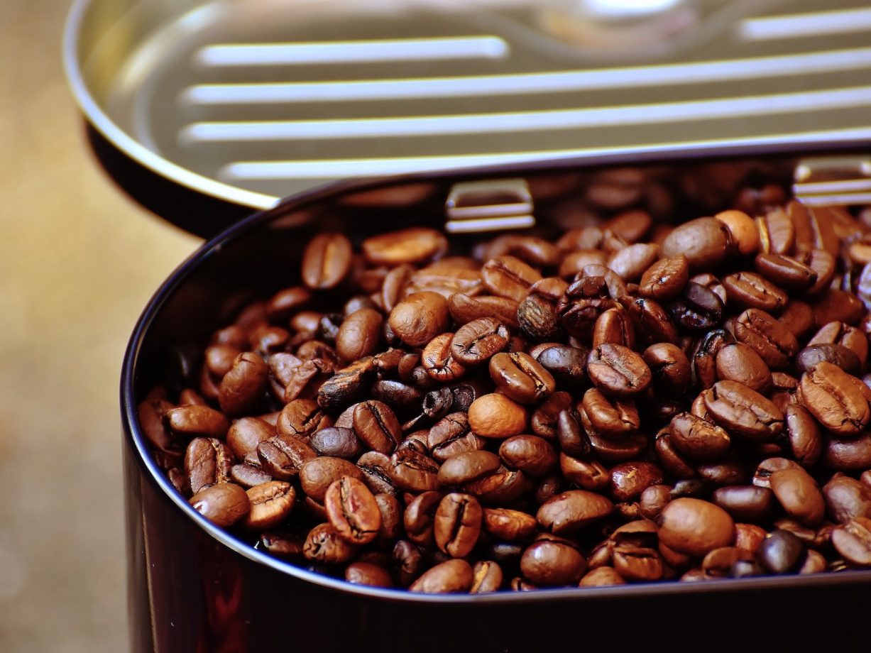 caffè in grani conservazione