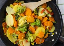 Verdure al coriandolo ricetta vegana