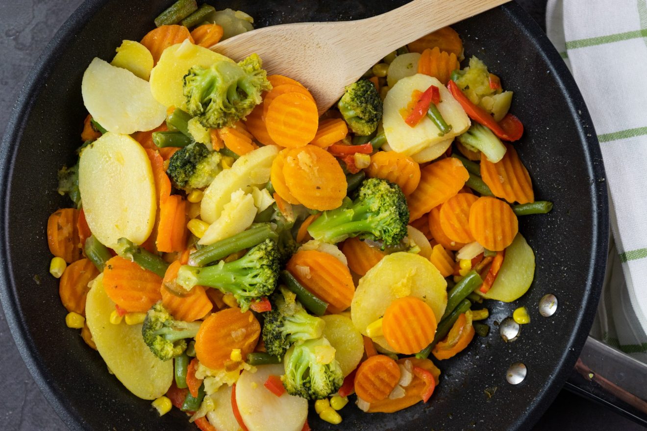 Verdure al coriandolo ricetta vegana