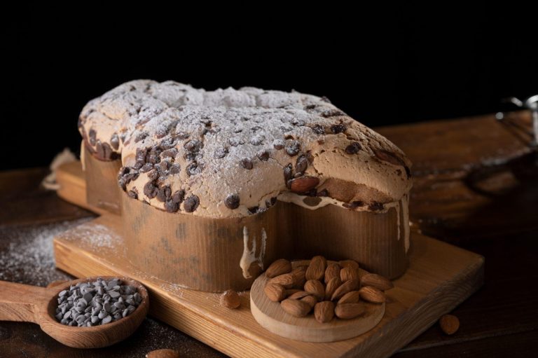 colomba pasquale fatta in casa con gocce di cioccolato