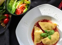 ravioli ripieni di scampi cannavacciuolo