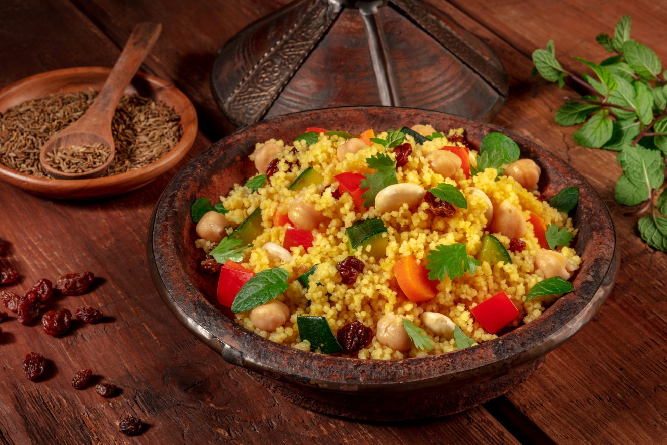 cous cous con verdure