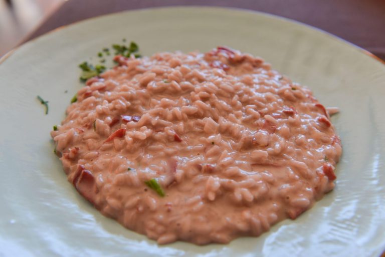 risotto alla bresaola della valtellina e bitto