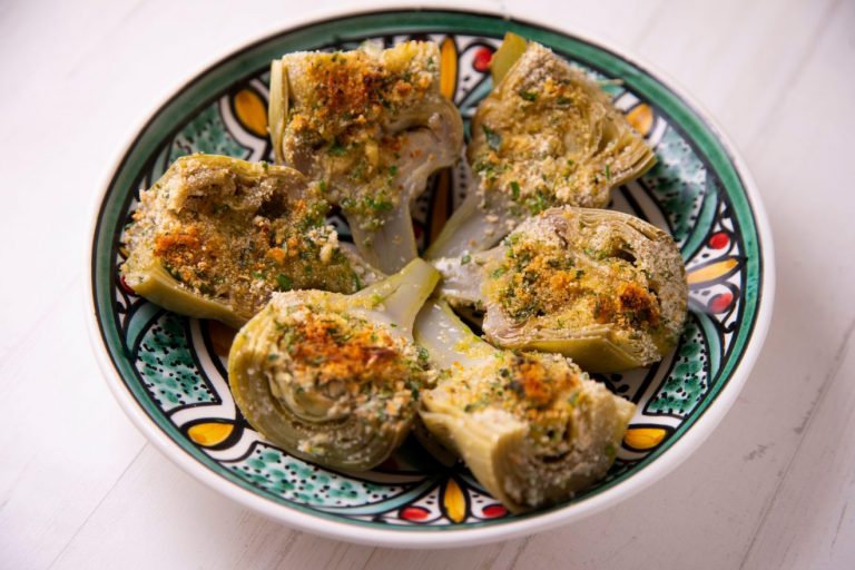 carciofi surgelati gratinati al forno