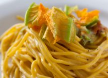 pasta gamberi e fiori di zucca bimby