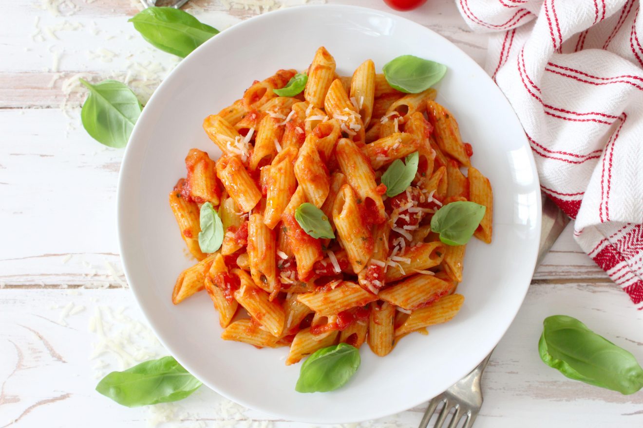 pasta pomodoro e basilico per bambini di 1 anno