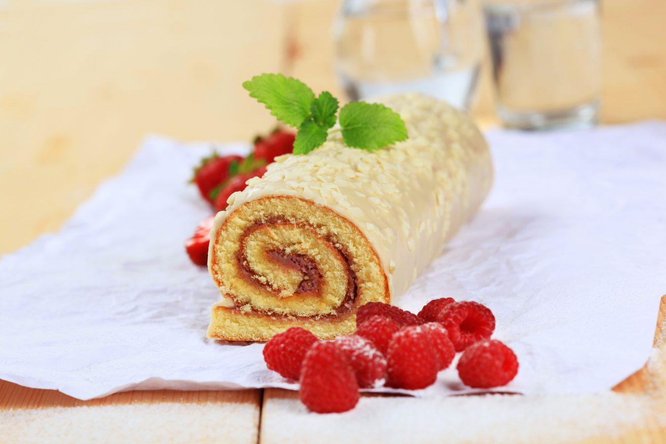 rotolo lamponi e cocco ricetta