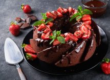 torta fragole e cioccolato