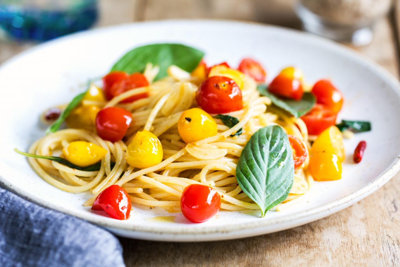 pasta alici fresche pomodorini gialli