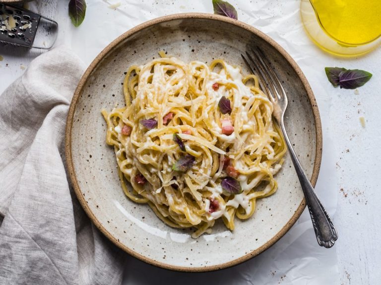 pasta pancetta pistacchio stracciatella