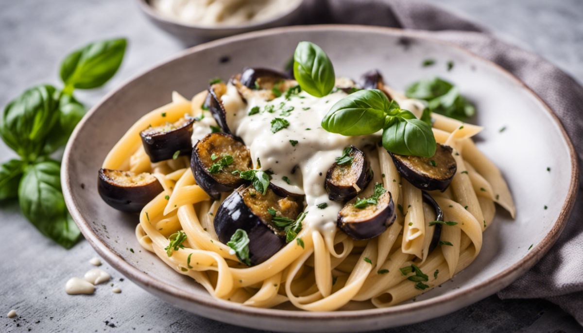 pasta con melanzane al sugo bianco 1200x686