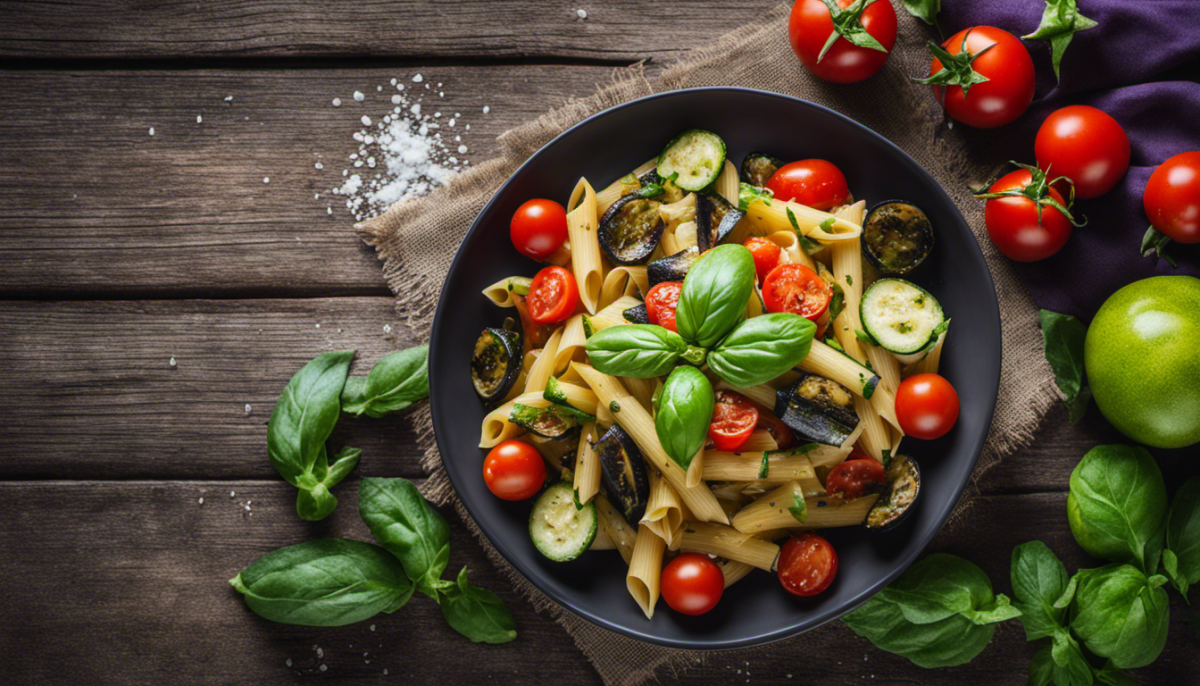 pasta con melanzane e zucchine 1200x686