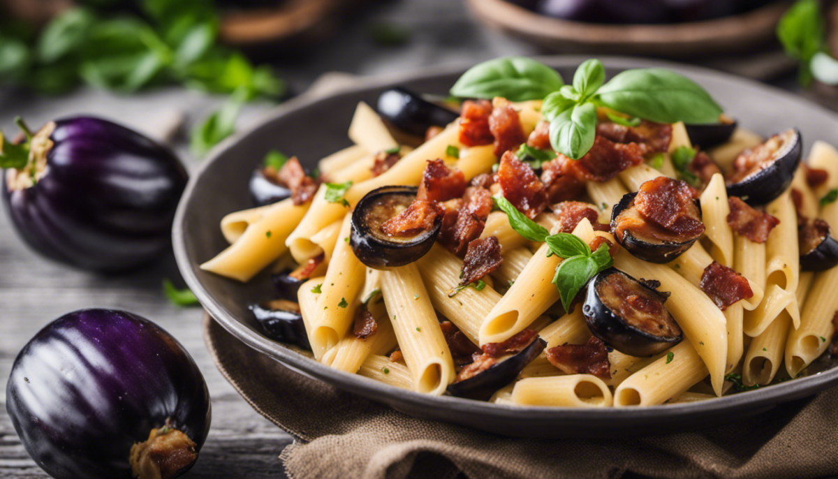 pasta melanzane e pancetta 1200x686