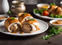 ricetta involtini pollo crema funghi