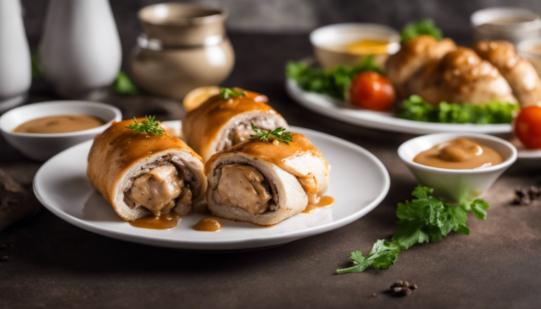 ricetta involtini pollo crema funghi