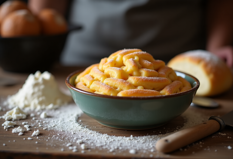 Graffe napoletane dolci senza patate, pronte da gustare