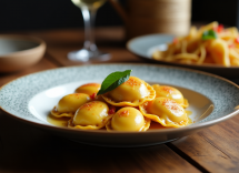 Piatto dello chef coreano con influenze napoletane