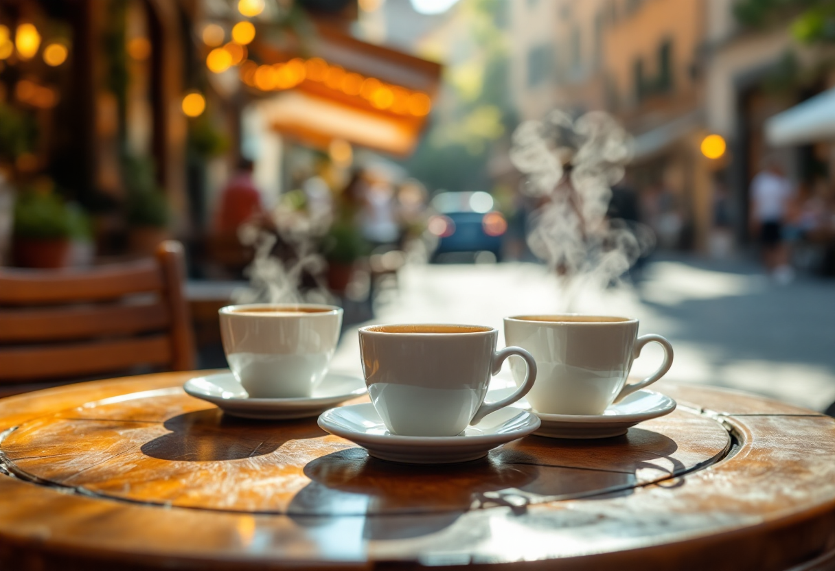 Grafico sull'aumento del prezzo del caffè in Italia