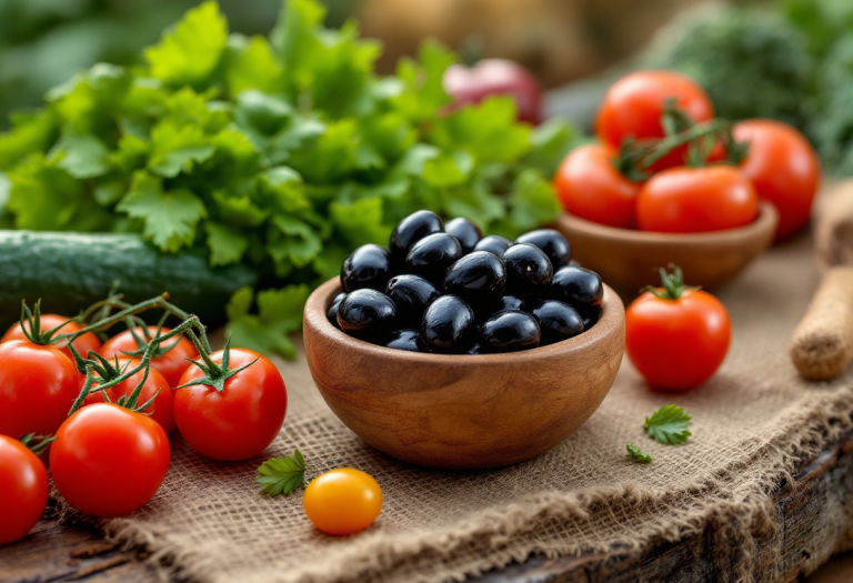 Avatar Azzurra che promuove la dieta mediterranea
