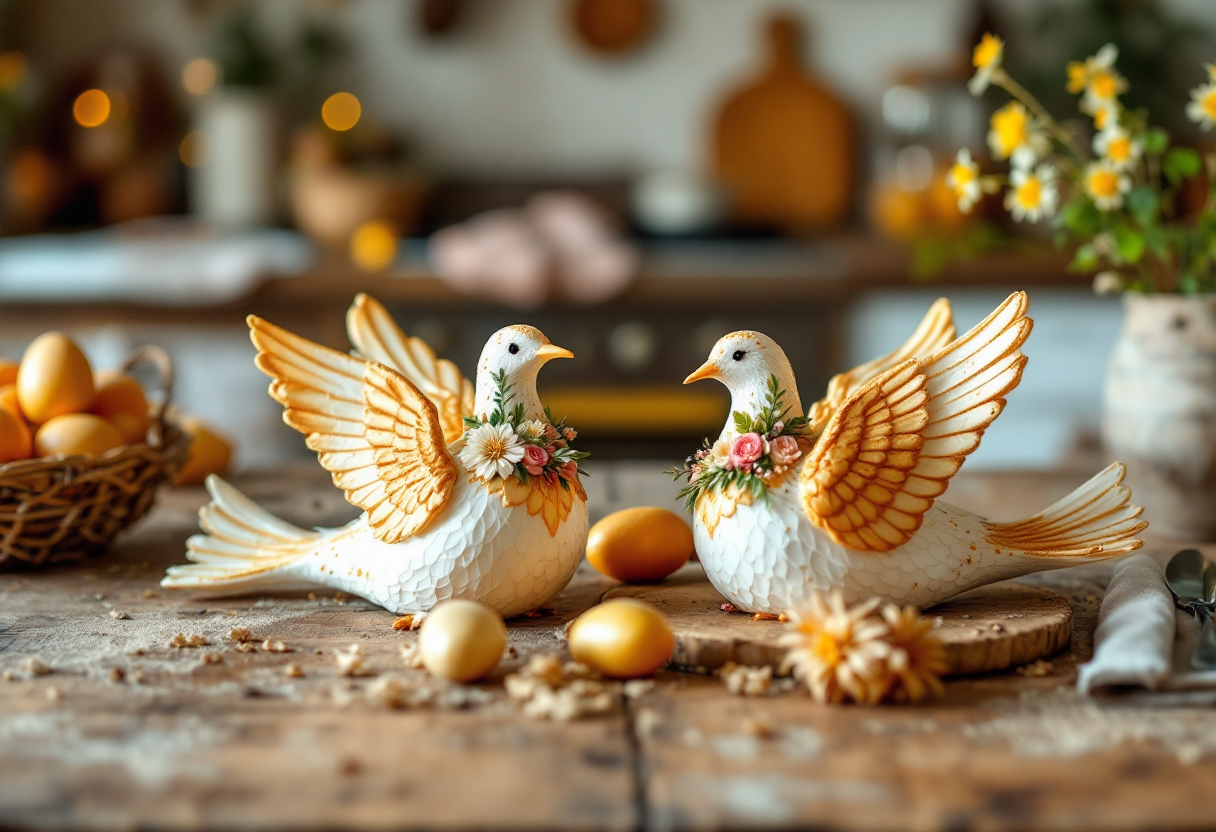 Colombe artigianali toscane fresche e decorate
