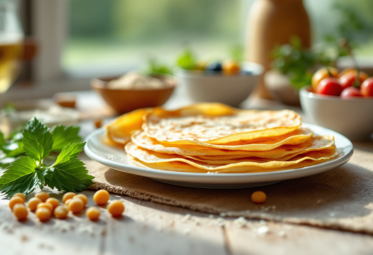 Crêpes all'acqua senza uova con ripieno gustoso