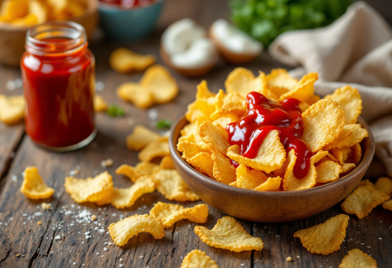 Vasetto di ketchup Heinz con etichetta accattivante