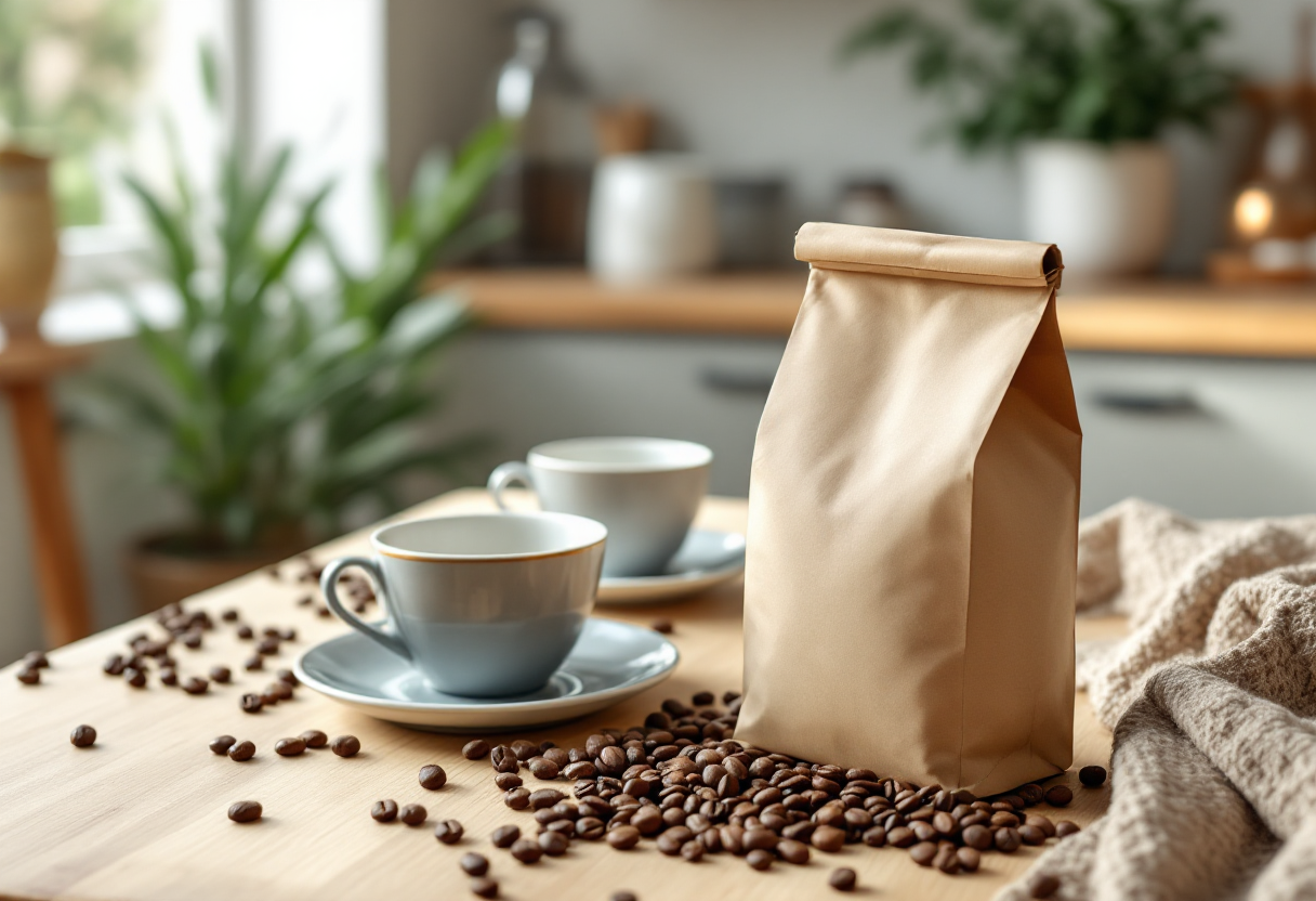Tazza di caffè Noma Kaffee con chicchi di caffè