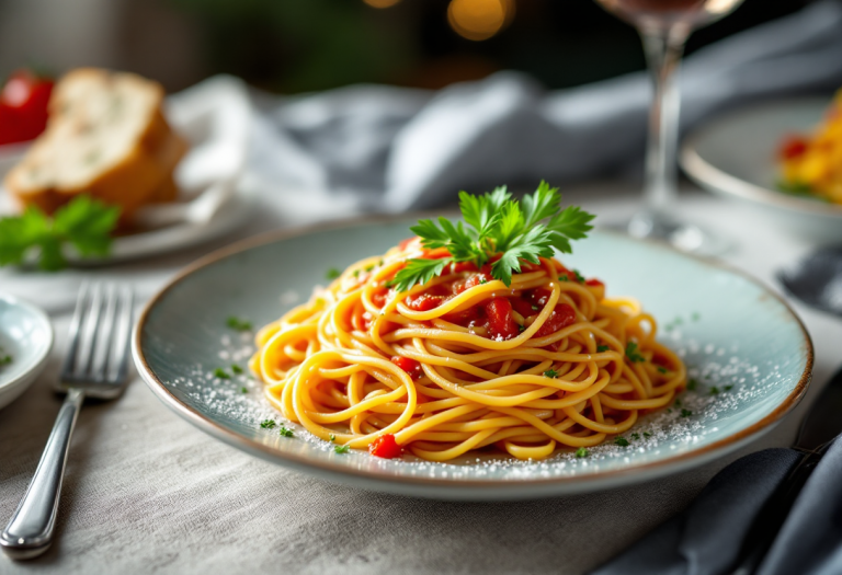 Immagine degli spaghetti ispirati a Meghan Markle