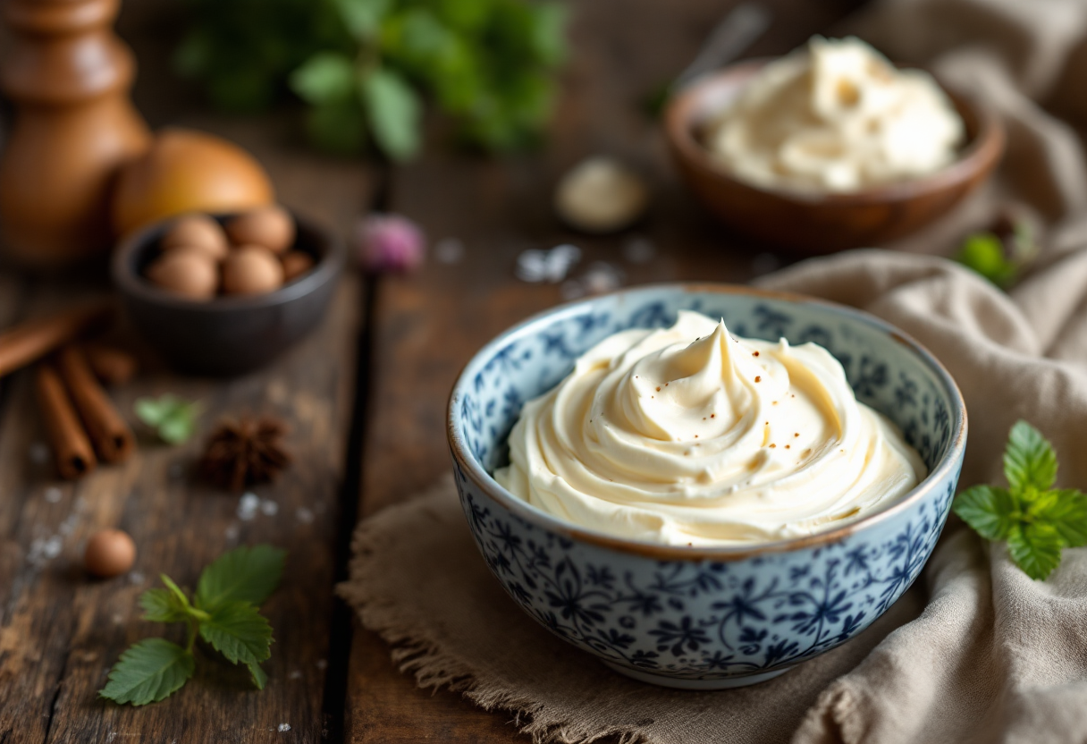 Tiramisù tradizionale con cacao e caffè