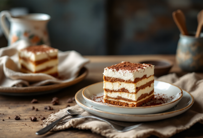 Tiramisù innovativo con ingredienti cinesi
