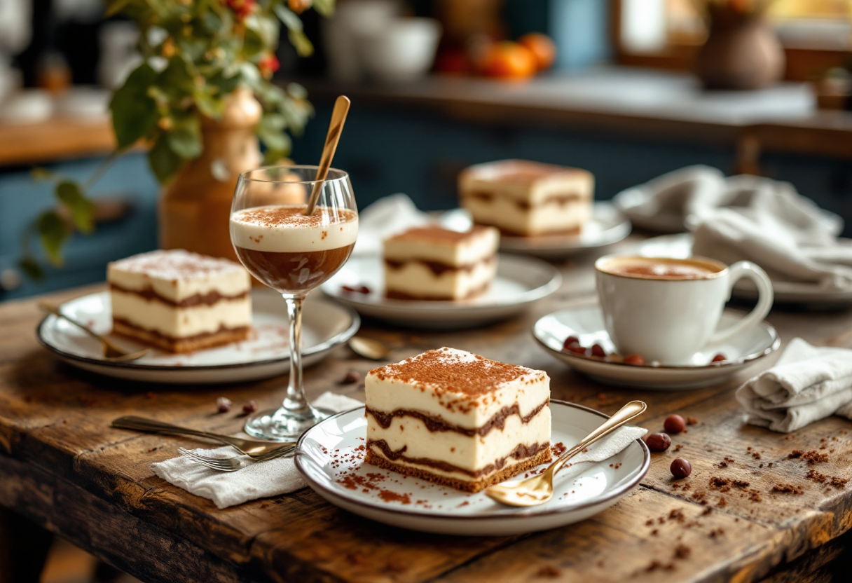 Deliziose varianti del tiramisù presentate da chef
