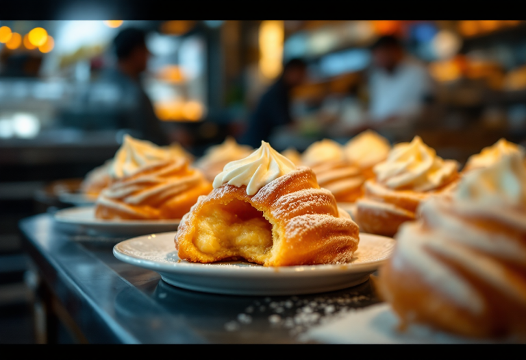 Deliziose zeppole di San Giuseppe tipiche di Napoli