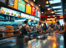 Achille Lauro in un evento con McDonald's e sindacati italiani