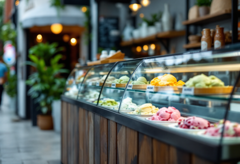 Gelato artigianale di Aria Gelateria a Santa Rita