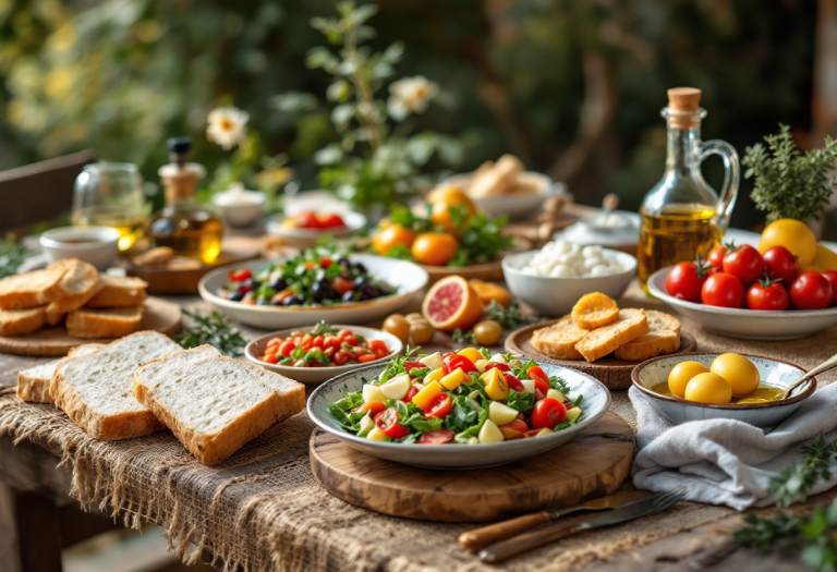 Persone che condividono un pasto in un ambiente conviviale