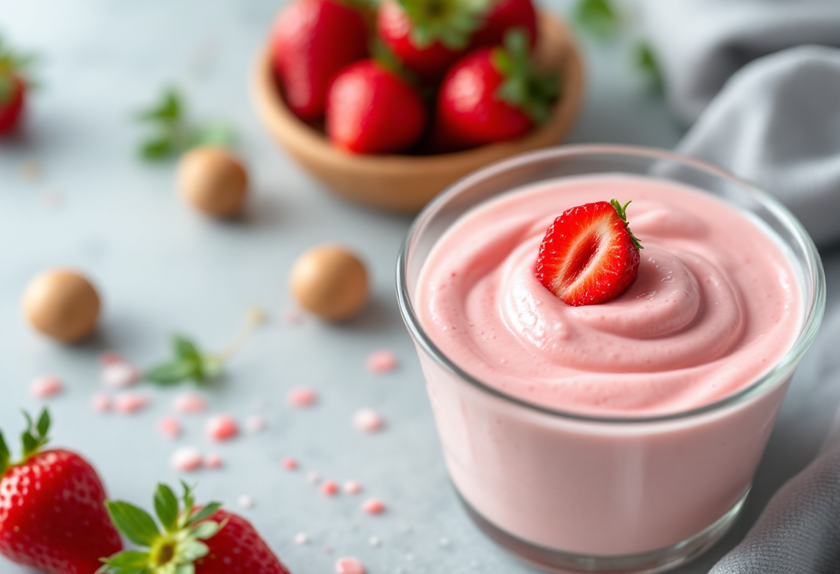 Deliziosa crema di fragole per dolci estivi