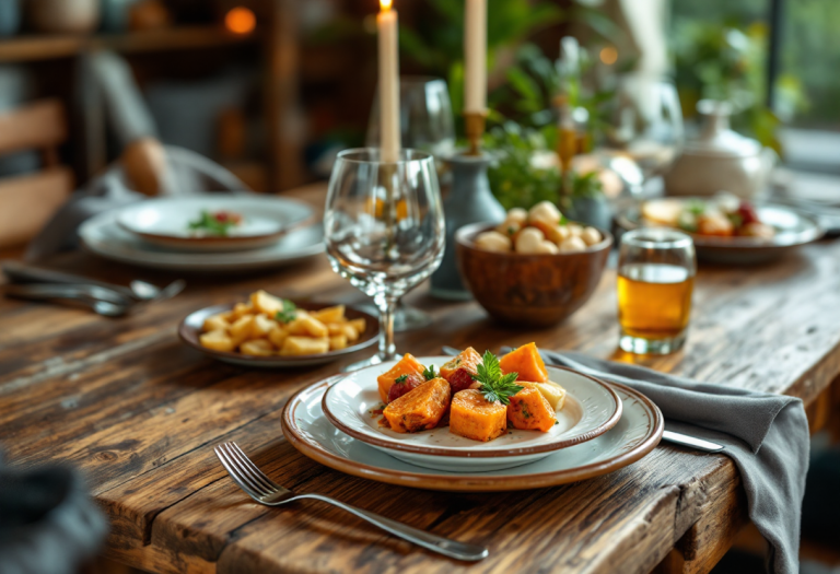 Piatto tipico della cucina italiana con ingredienti freschi