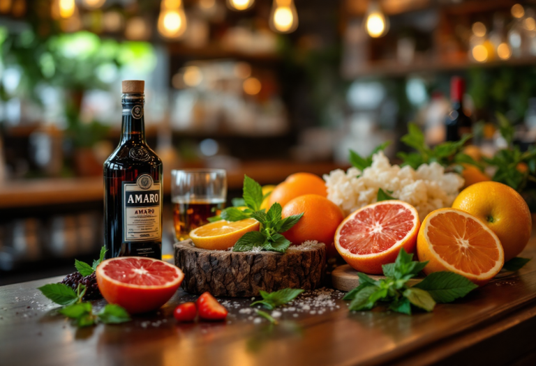 Giovanni Allario mentre crea un cocktail innovativo