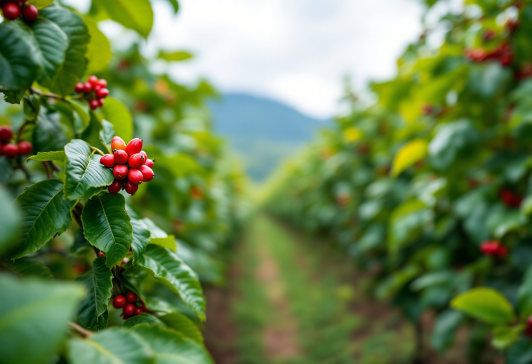 Logo Lavazza con sfondo della produzione negli USA