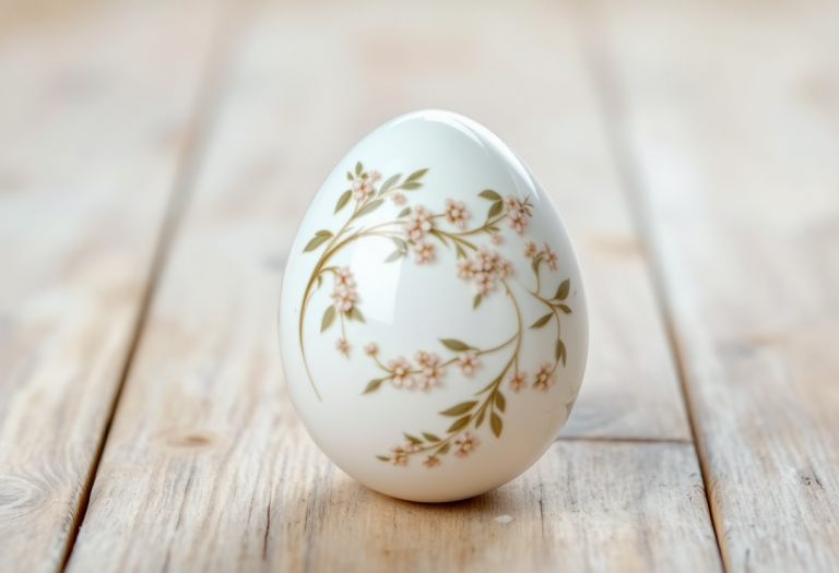 L'uovo di colomba decorato per Pasqua