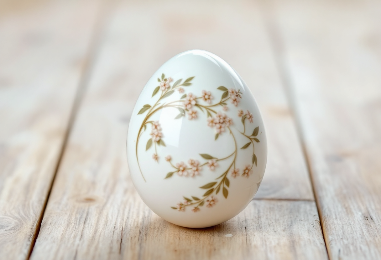 L'uovo di colomba decorato per Pasqua