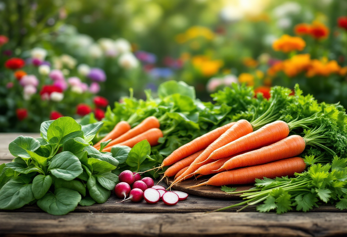 Immagine di piatti sani per una dieta equilibrata primaverile