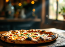 Pizza di Jesi al formaggio con ingredienti freschi
